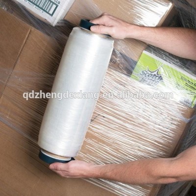 100% Virgin Exxon Mobil LLDPE hand Stretch Film roll