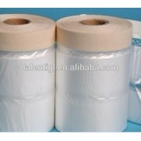 Pretaped Plastic Wrap For Car Painting Covering Masking Tapes Masking Film